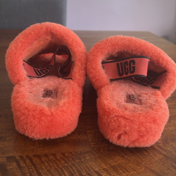 UGG Orange Fluff Yeah Slippers with Slingback - Picture 7 of 7